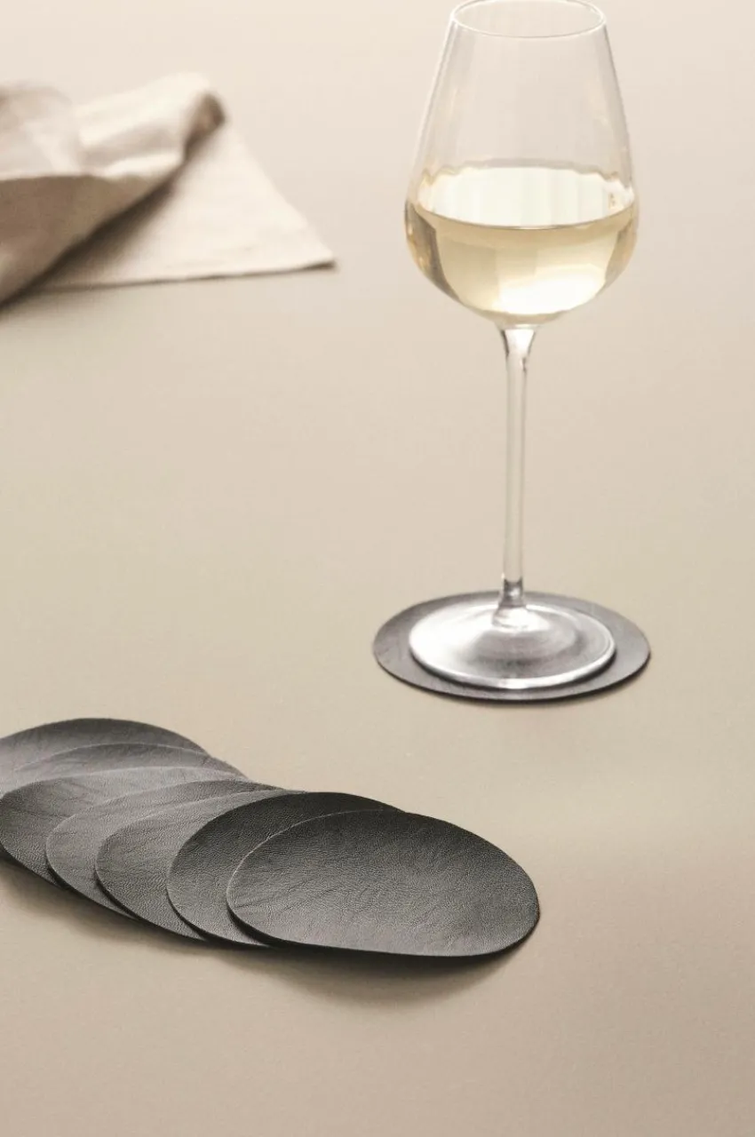 Kökstillbehör|Glas|Jotex LUNI Glasunderlägg 8-pack Svart