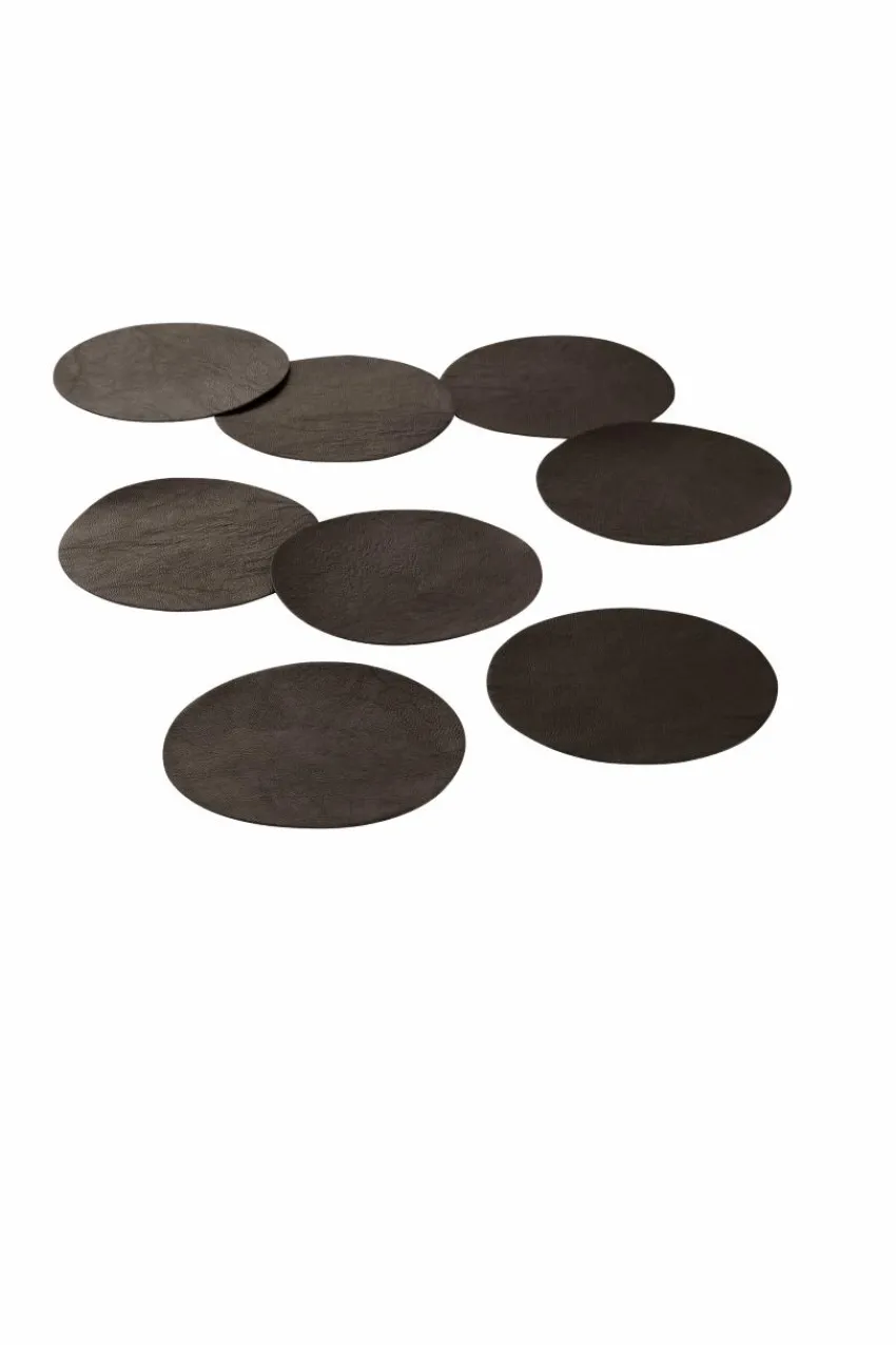 Kökstillbehör|Glas|Jotex LUNI Glasunderlägg 8-pack Svart