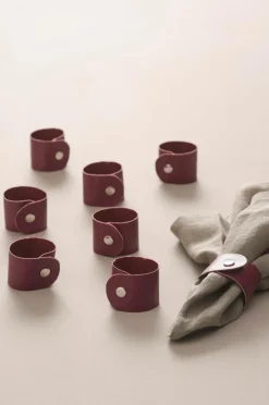 Kökstillbehör|Jotex LUNI Servettring 8-pack Mörkcerise