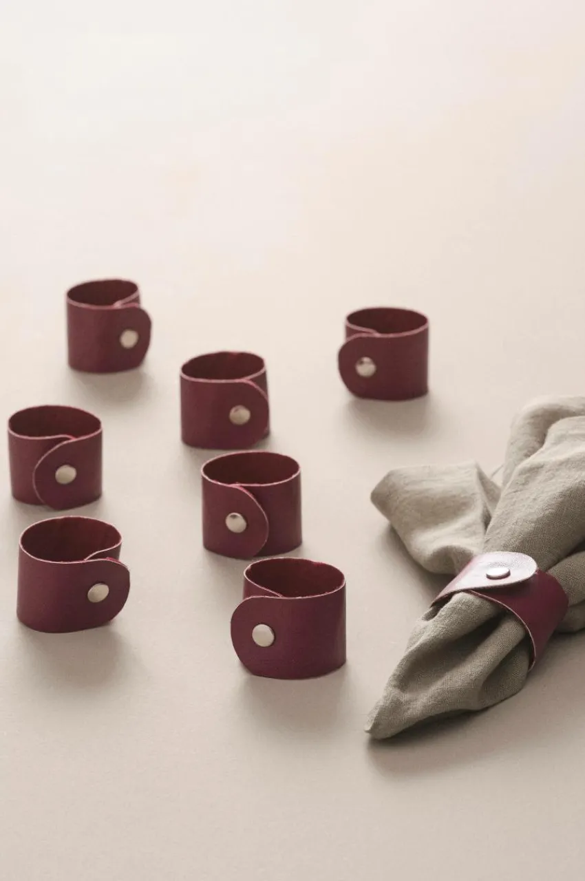 Kökstillbehör|Jotex LUNI Servettring 8-pack Mörkcerise
