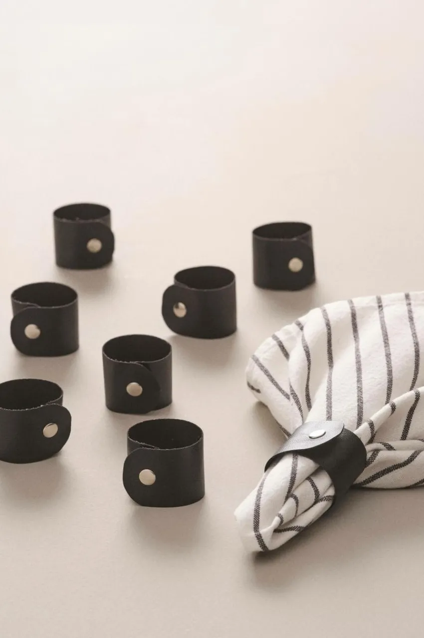 Kökstillbehör|Jotex LUNI Servettring 8-pack Svart