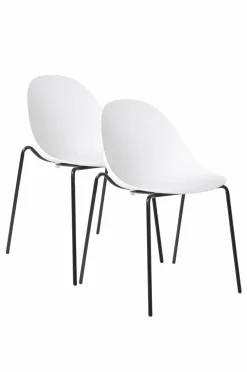 Stolar|Jotex LUNNARP Stol 2-pack Vit/svart