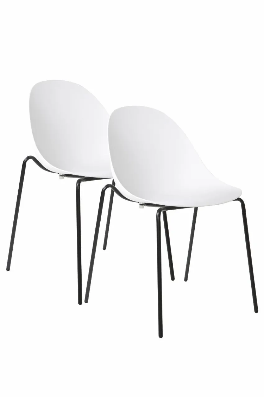Stolar|Jotex LUNNARP Stol 2-pack Vit/svart