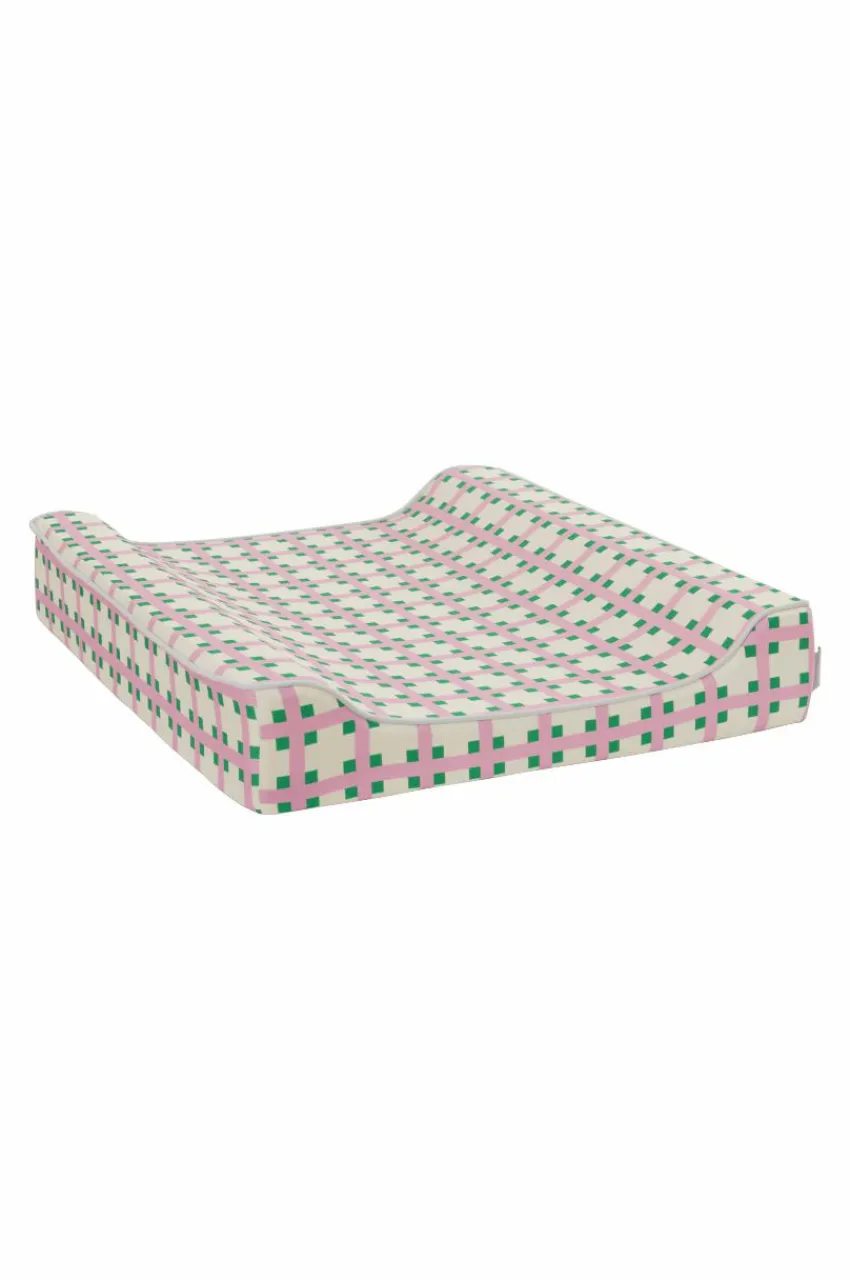 Barnsängkläder|Jotex LUTZ Skötbädd Rosa/grön