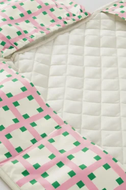 Barnsängkläder|Jotex LUTZ Skötbädd Portabel Rosa/grön
