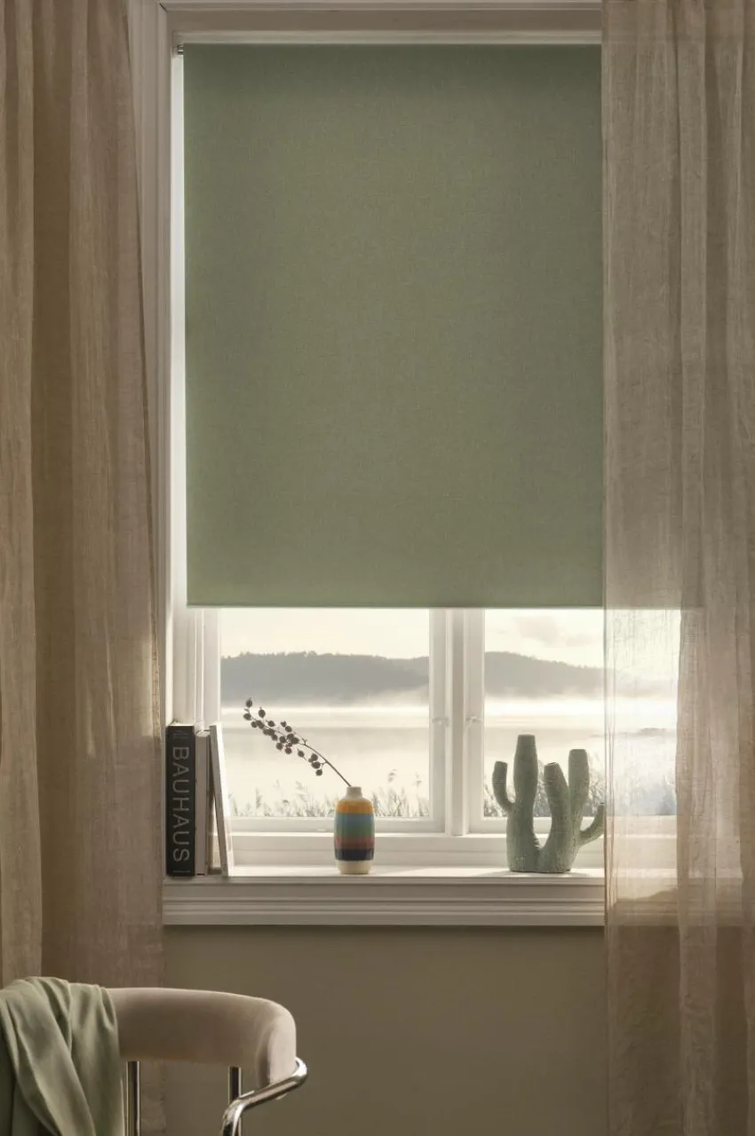 Rullgardiner|Mörkläggningsgardiner|Jotex LUX Mörkläggande Rullgardin - Höjd 165 Cm Naturvit