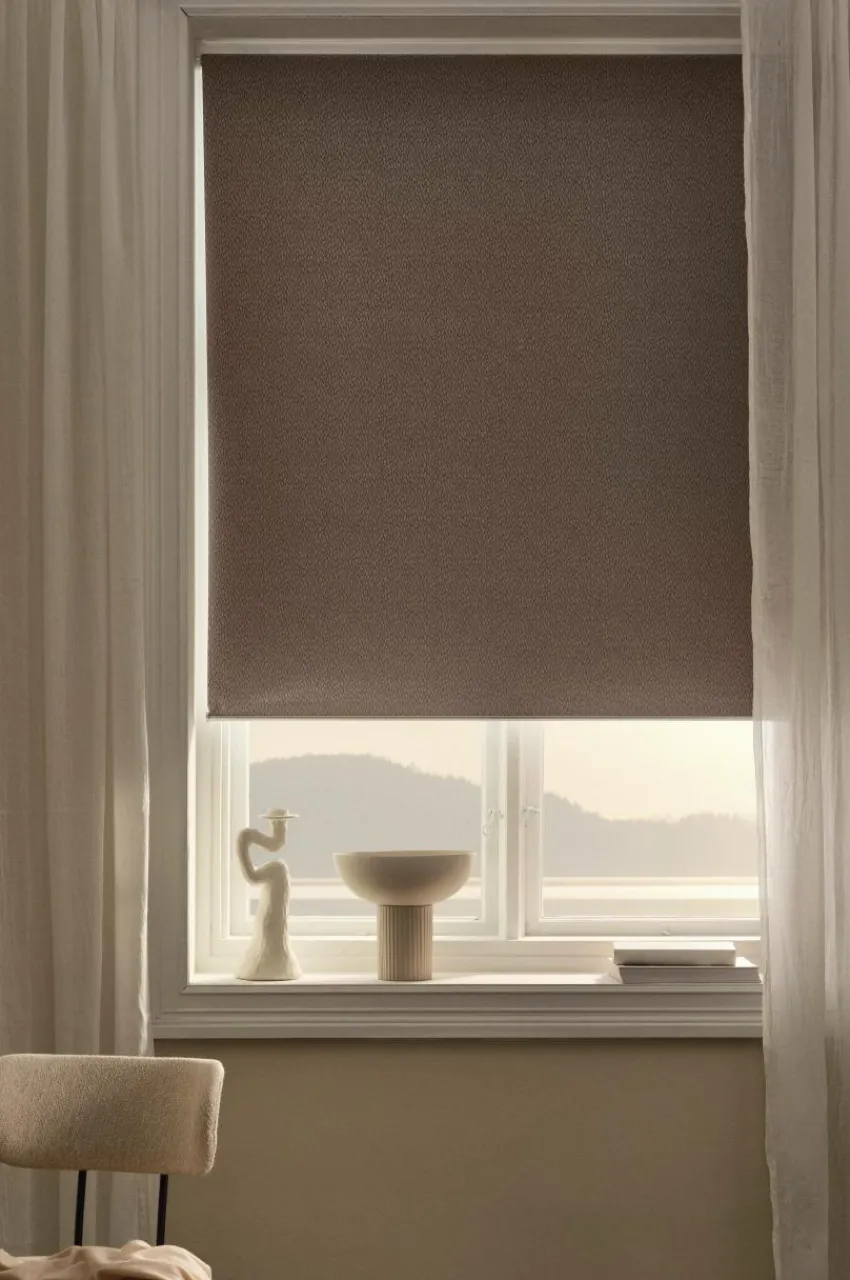Rullgardiner|Mörkläggningsgardiner|Jotex LUX Mörkläggande Rullgardin - Höjd 165 Cm Nougatbrun