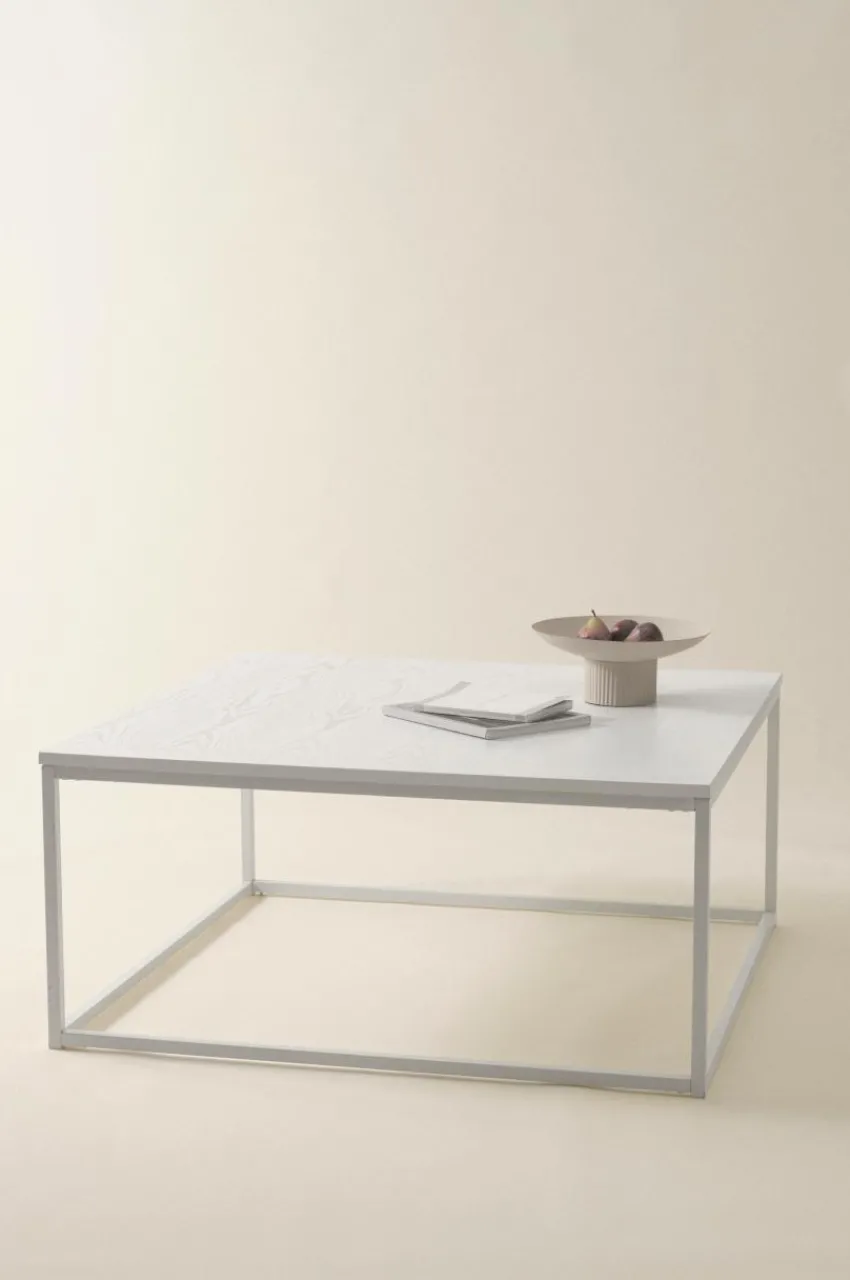 Bord|Jotex LYCKAN Soffbord 100x100 Cm - Höjd 45 Cm Vit