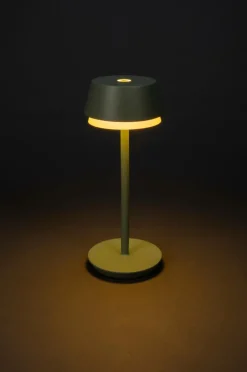 Utebelysning|Utebelysning|Jotex LYON Bordslampa Uppladdningsbar Utomhus Grön/Grå