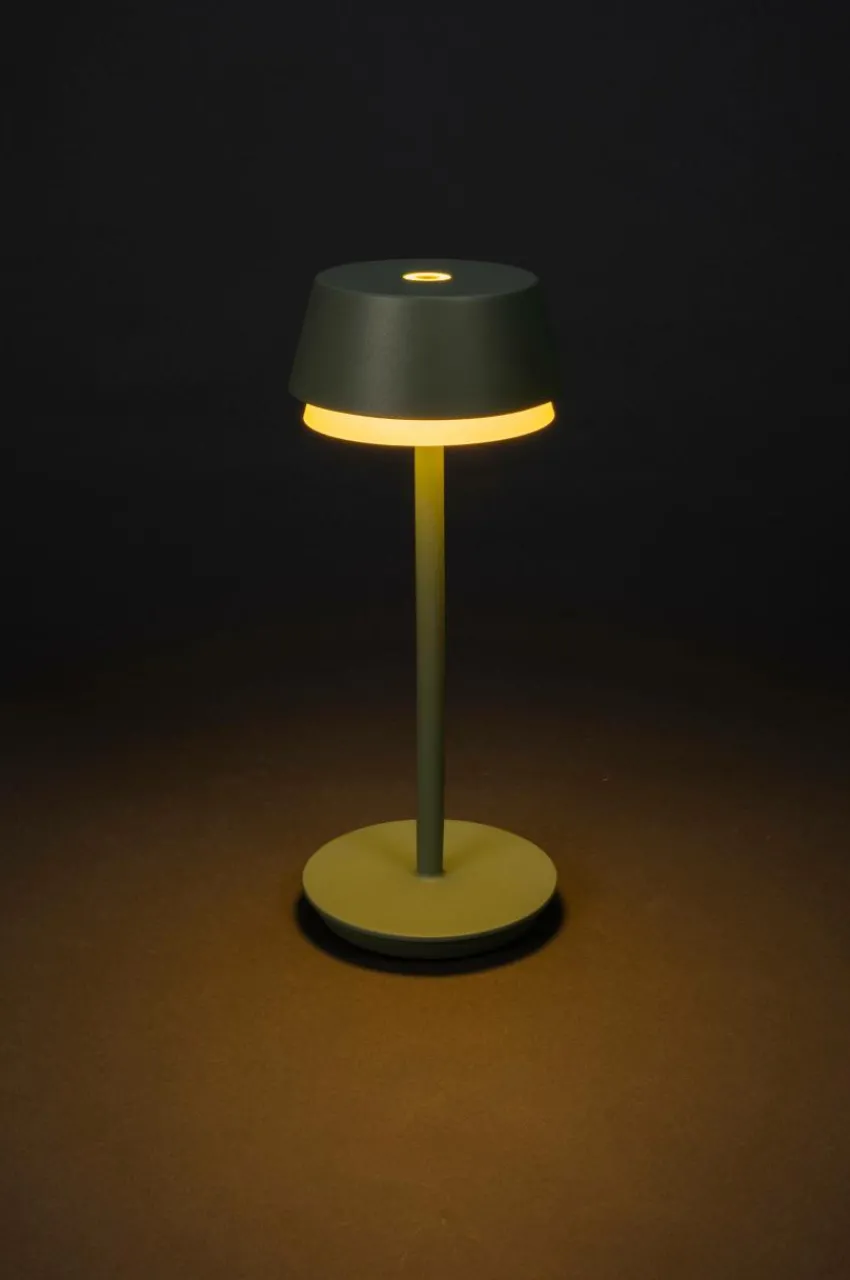 Utebelysning|Utebelysning|Jotex LYON Bordslampa Uppladdningsbar Utomhus Grön/Grå