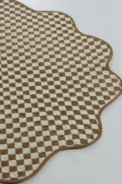 Bomulls- & Trasmattor|Jotex LYRA Rund Bomullsmatta ø 125 Cm Beige/brun