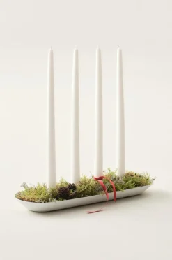 Julbelysning|Ljusstakar|Jotex LYRIC OVAL Ljusstake Matt vit