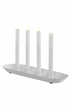 Julbelysning|Ljusstakar|Jotex LYRIC OVAL Ljusstake Matt vit