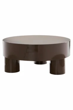 Bord|Jotex MALARO GLOSSY Runt Soffbord ø 90 Cm Brun