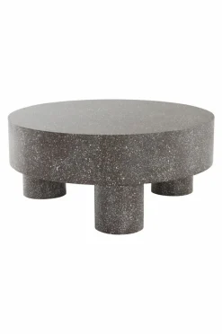 Bord|Jotex MALARO Soffbord ø 90 Cm Mörkgrå terrazzo