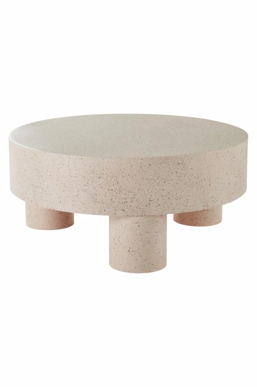 Bord|Jotex MALARO Soffbord ø 90 Cm Beige terrazzo