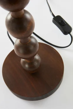 Bordslampor|Jotex MALIA Bordslampa Valnötsbrun/blå