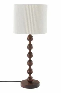 Bordslampor|Jotex MALIA Bordslampa Valnötsbrun/vit
