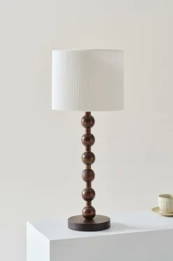 Bordslampor|Jotex MALIA Bordslampa Valnötsbrun/vit