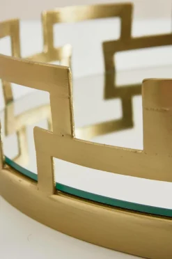 Brickor & Serveringsfat|Jotex MALLIS Bricka - Liten ø 30,5 Cm Guld