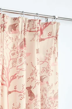 Barngardiner|Jotex MALOU Multifunktionsgardin 2-pack Ekologisk Rosa