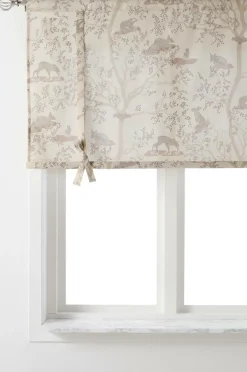 Barngardiner|Jotex MALOU Roll Up-gardin - Ekologisk Beige