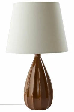 Bordslampor|Jotex MALVA Bordslampa Brun/vit