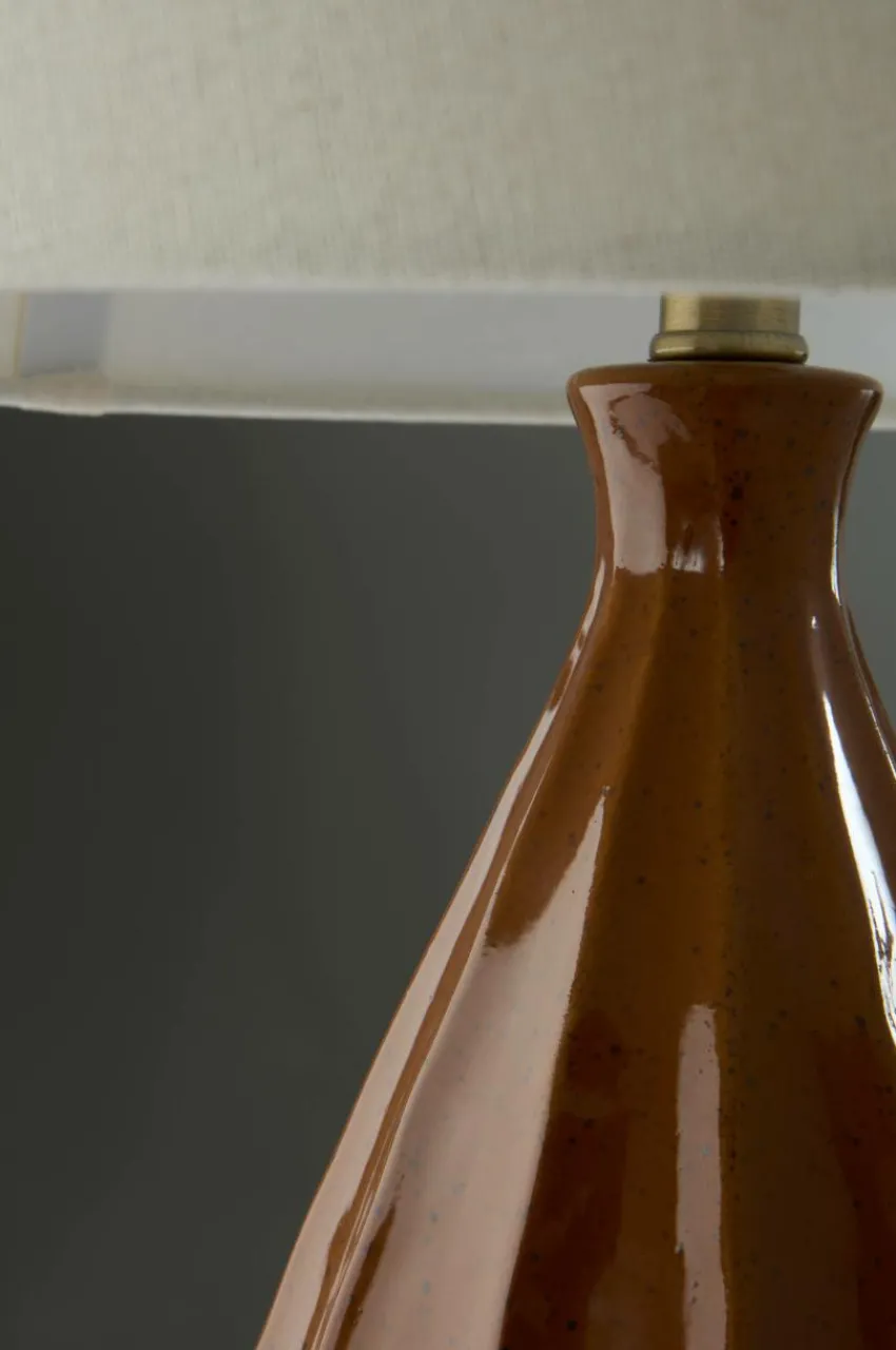 Bordslampor|Jotex MALVA Bordslampa Brun/vit