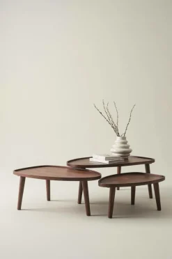 Bord|Jotex MANIAGO Soffbord 3-delar 64x95 Cm/55x84 Cm/45x68 Cm Brun