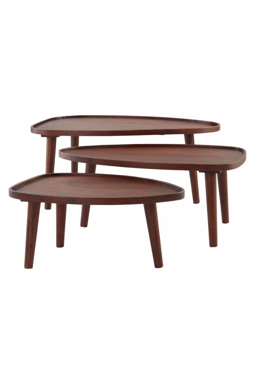 Bord|Jotex MANIAGO Soffbord 3-delar 64x95 Cm/55x84 Cm/45x68 Cm Brun