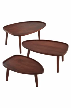 Bord|Jotex MANIAGO Soffbord 3-delar 64x95 Cm/55x84 Cm/45x68 Cm Brun