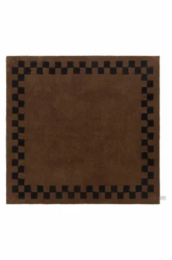 Bomulls- & Trasmattor|Jotex MAPLE Kvadratisk Luggmatta 250x250 Cm Brun/svart