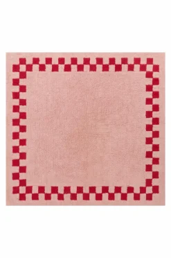 Bomulls- & Trasmattor|Jotex MAPLE Kvadratisk Luggmatta 250x250 Cm Rosa/röd