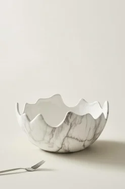 Skålar|Jotex MARBLE Skål ø 30 Cm Vit/svart