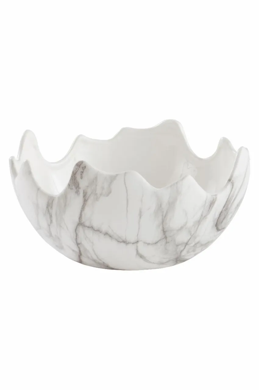 Skålar|Jotex MARBLE Skål ø 30 Cm Vit/svart
