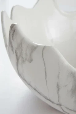 Skålar|Jotex MARBLE Skål ø 30 Cm Vit/svart