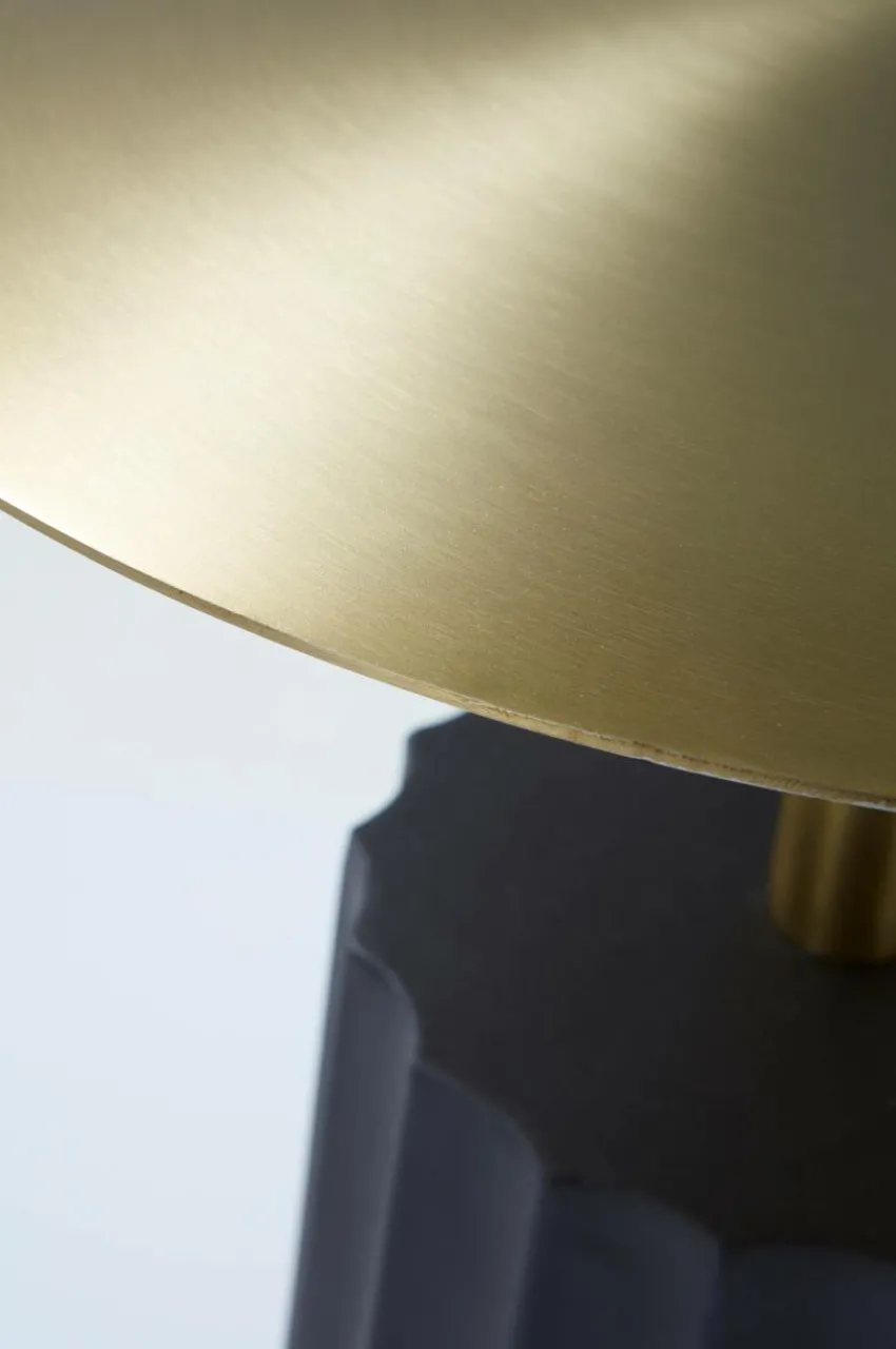 Bord|Jotex MARCHA Sidobord ø 40 Cm Svart/guld