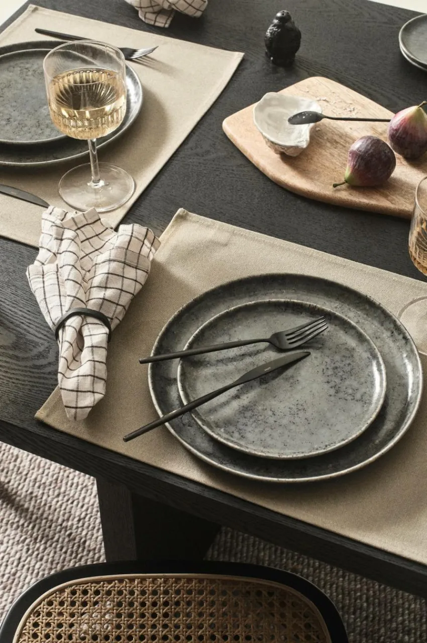 Servetter|Jotex MARGO Servett 8-pack Beige/svart