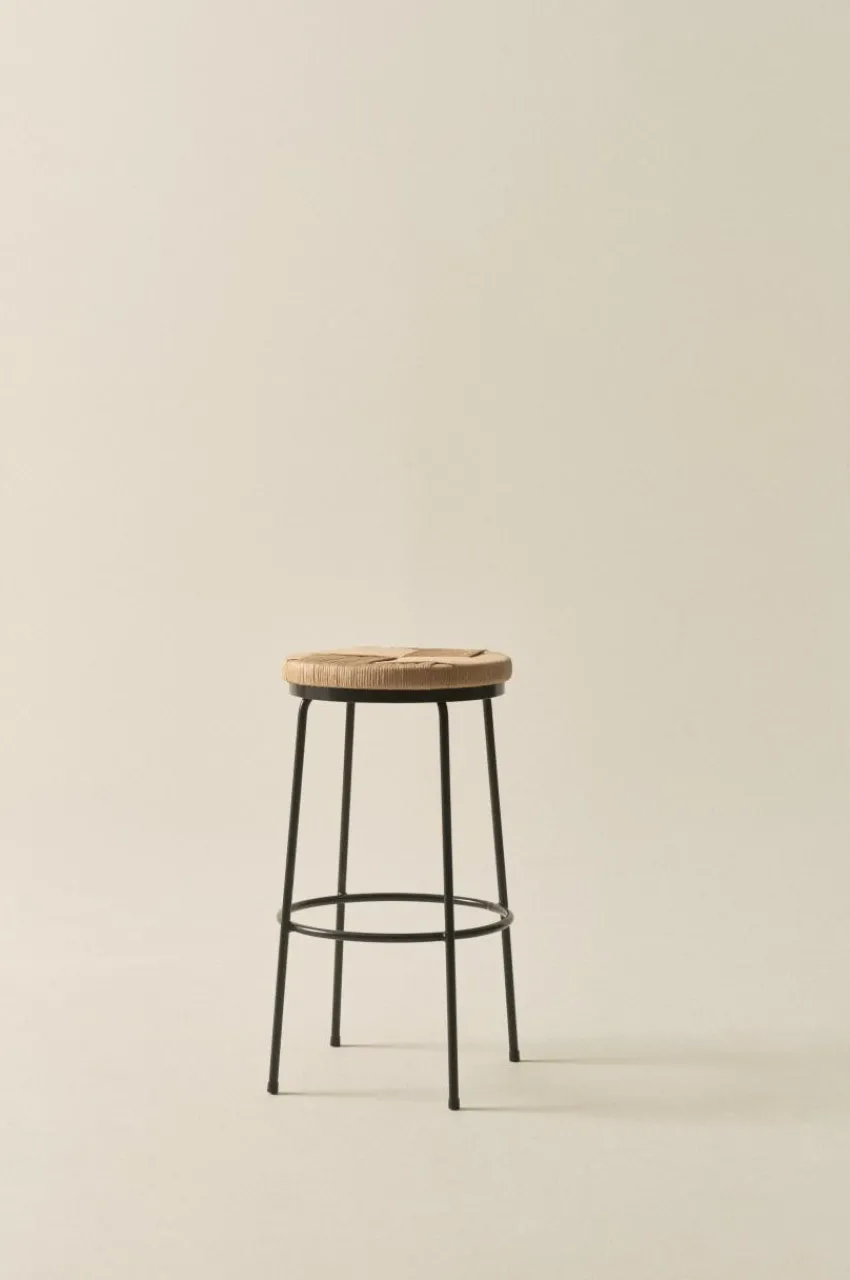 Stolar|Jotex MARINO Barpall - Höjd 65 Cm Svart/natur