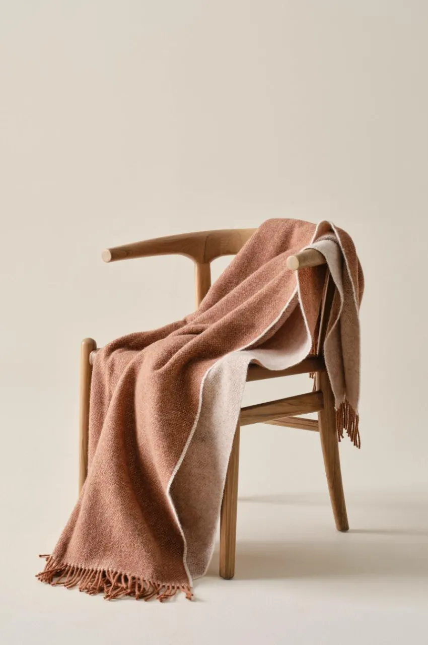 Plädar & Filtar|Jotex MARIUS Ullpläd Naturvit/brun