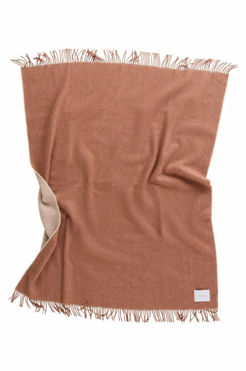 Plädar & Filtar|Jotex MARIUS Ullpläd Naturvit/brun