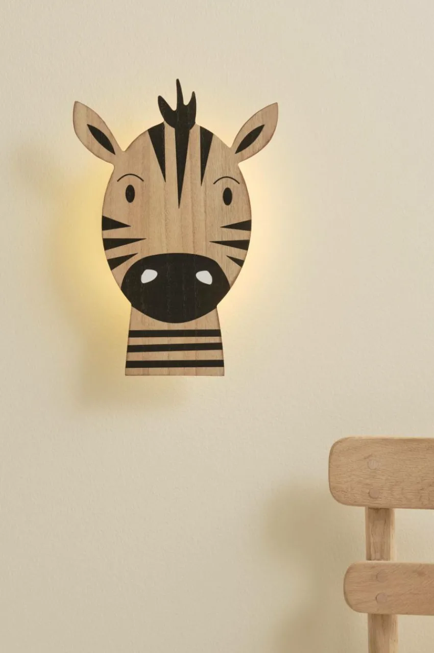 Barnlampor|Barnlampor|Jotex MARTY Vägglampa Batteridriven LED Svart/natur