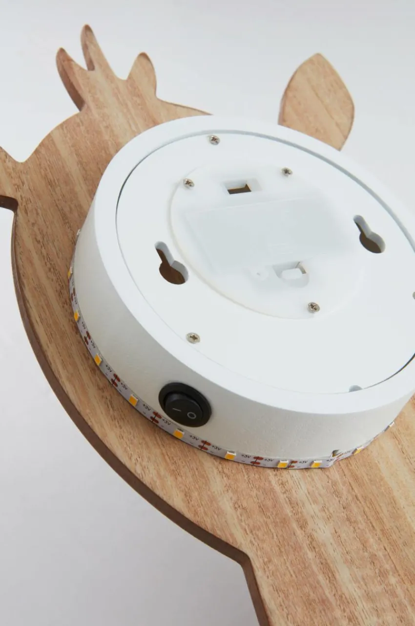Barnlampor|Barnlampor|Jotex MARTY Vägglampa Batteridriven LED Svart/natur
