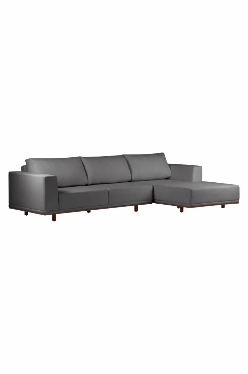Soffor|Jotex MATARA Soffa 3-sits - Divan Höger Mörkgrå