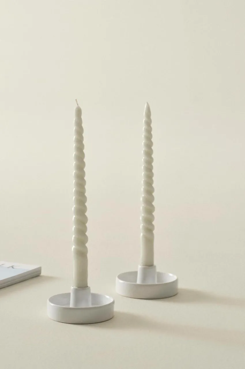 Ljusstakar|Jotex MAYA Ljusstake 2-pack Vit