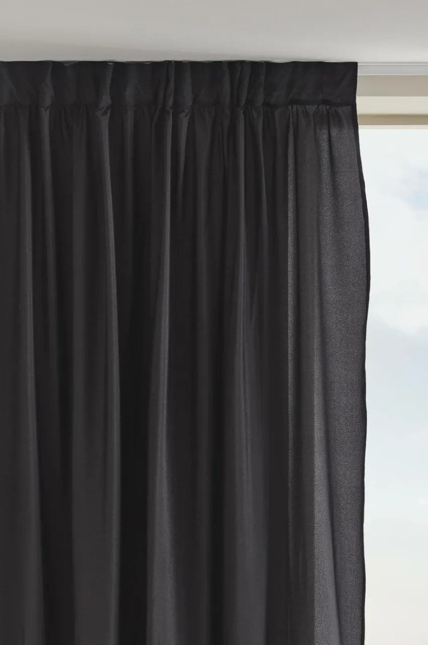 Barngardiner|Jotex MEAUX Multifunktionsgardin 2-pack Svart