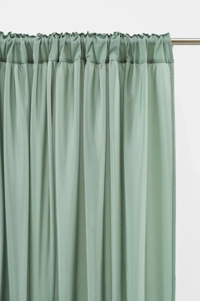 Barngardiner|Jotex MEAUX Multifunktionsgardin 2-pack Grön