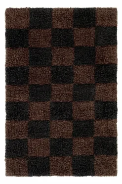 Badrumsmattor|Badrumsmattor|Jotex MELA Badrumsmatta Ekologisk 60x90 Cm Brun/svart