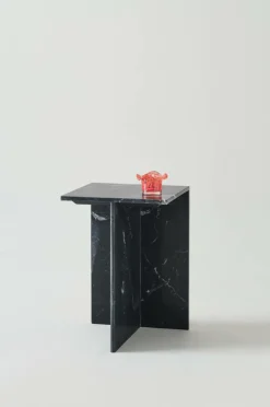 Bord|Jotex MELETO Sidobord Marmor 35x35 Cm Svart marmor