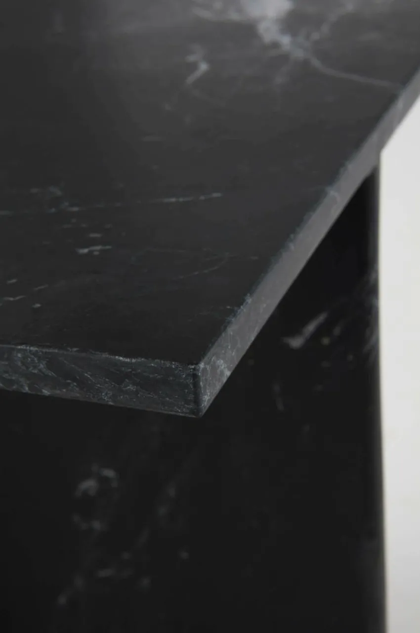 Bord|Jotex MELETO Sidobord Marmor 35x35 Cm Svart marmor